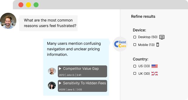 A visual summary of user interactions with a competitor feature, generated by AI.